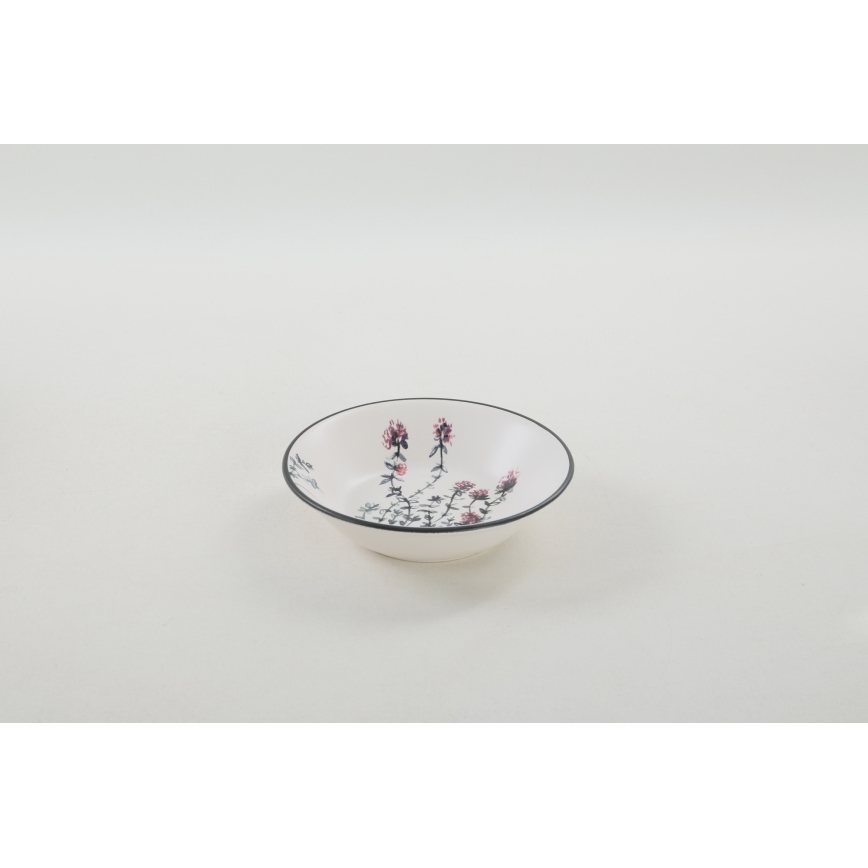 24-piece vibrant stoneware dinnerware set