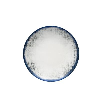 24-piece White and Blue Porcelain Dinner Set