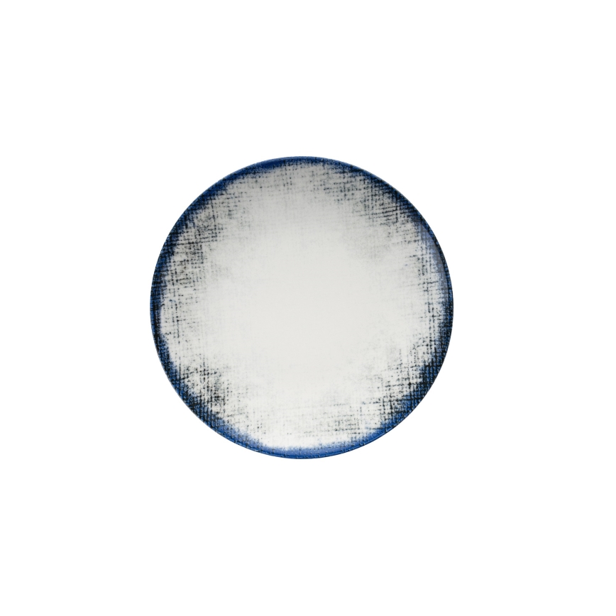 24-piece White and Blue Porcelain Dinner Set