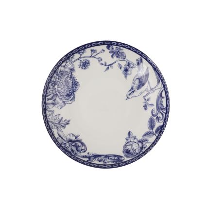 24-piece white/blue porcelain dining set
