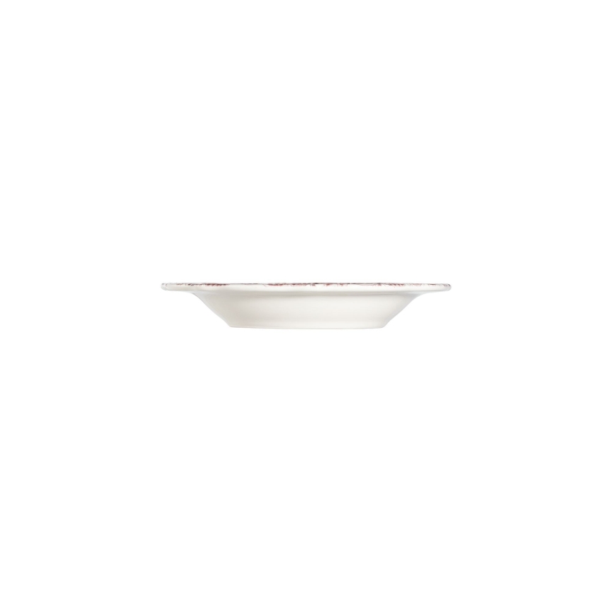 24-piece white/pink porcelain dinner set