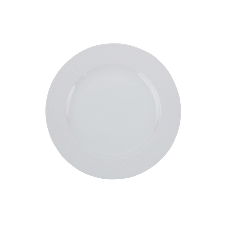 24-piece white porcelain dinner set
