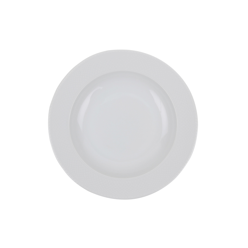24-piece white porcelain dinner set