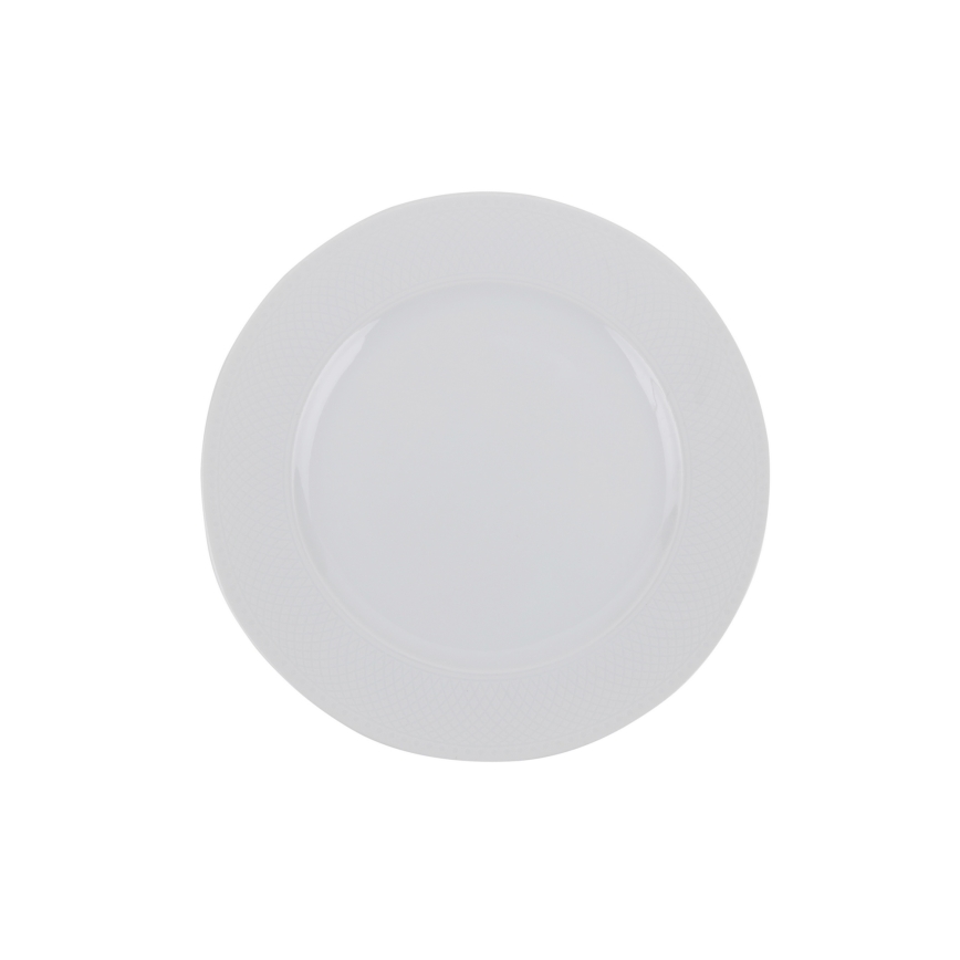 24-piece white porcelain dinner set