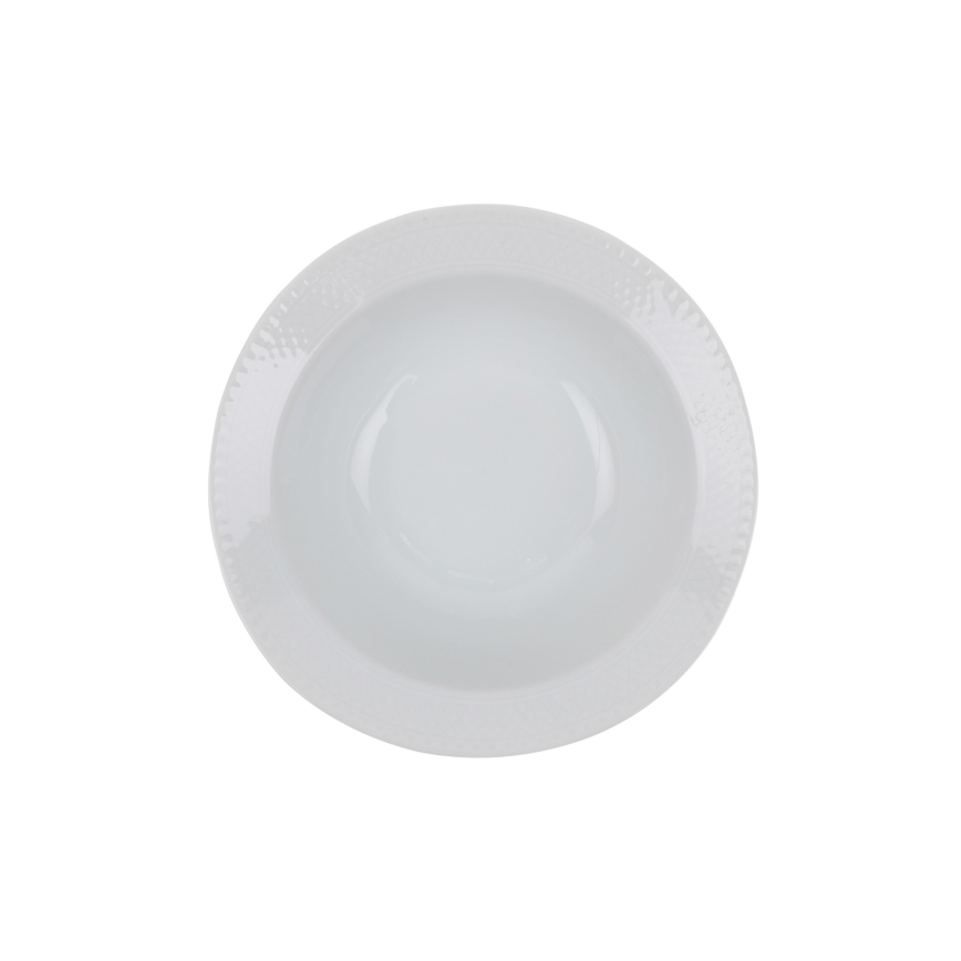 24-piece white porcelain dinner set