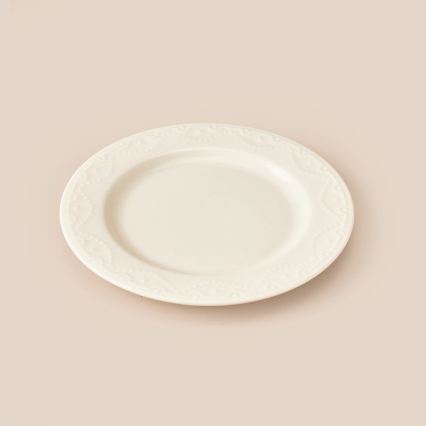 24-piece white porcelain dinner set