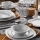 24-piece white porcelain dinner set