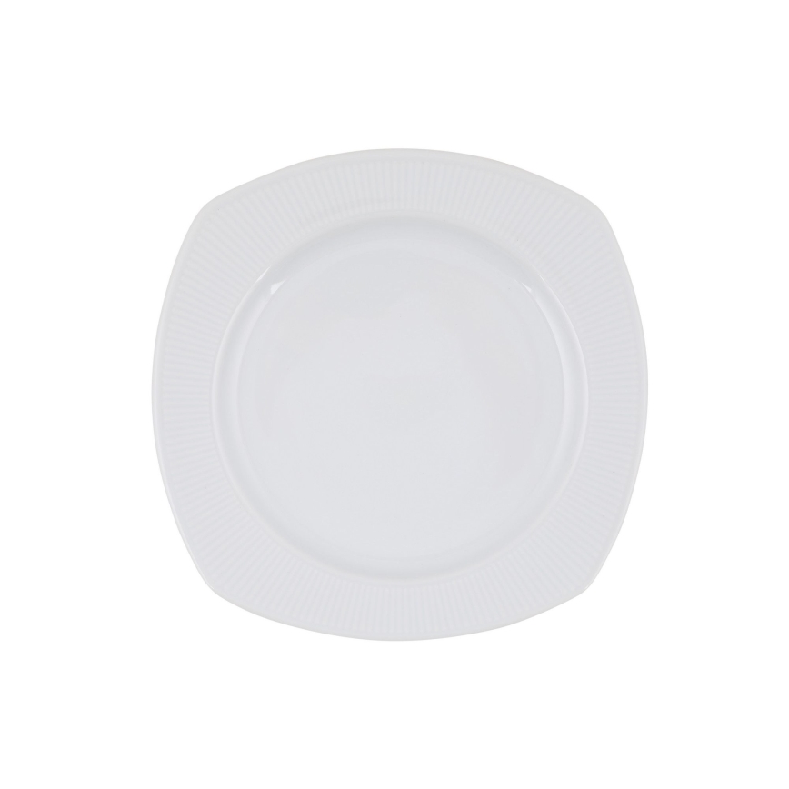 24-piece white porcelain dinner set