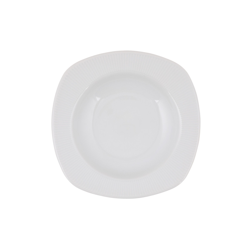 24-piece white porcelain dinner set