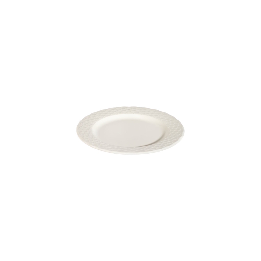24-piece white porcelain dinner set