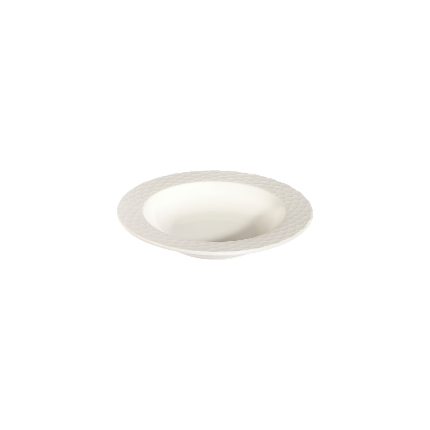 24-piece white porcelain dinner set
