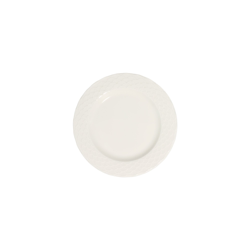 24-piece white porcelain dinner set