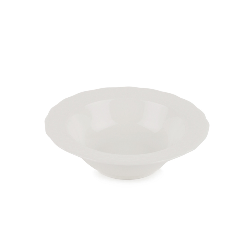 24-piece white porcelain dinnerware set