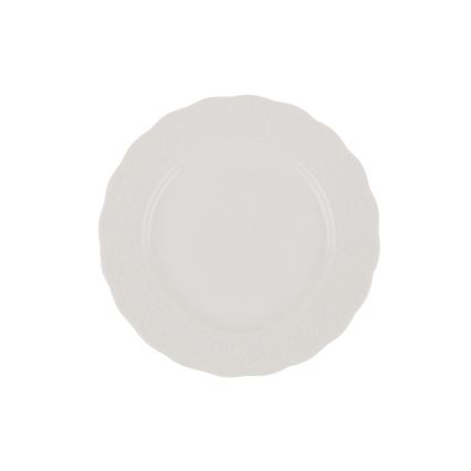 24-piece white porcelain dinnerware set