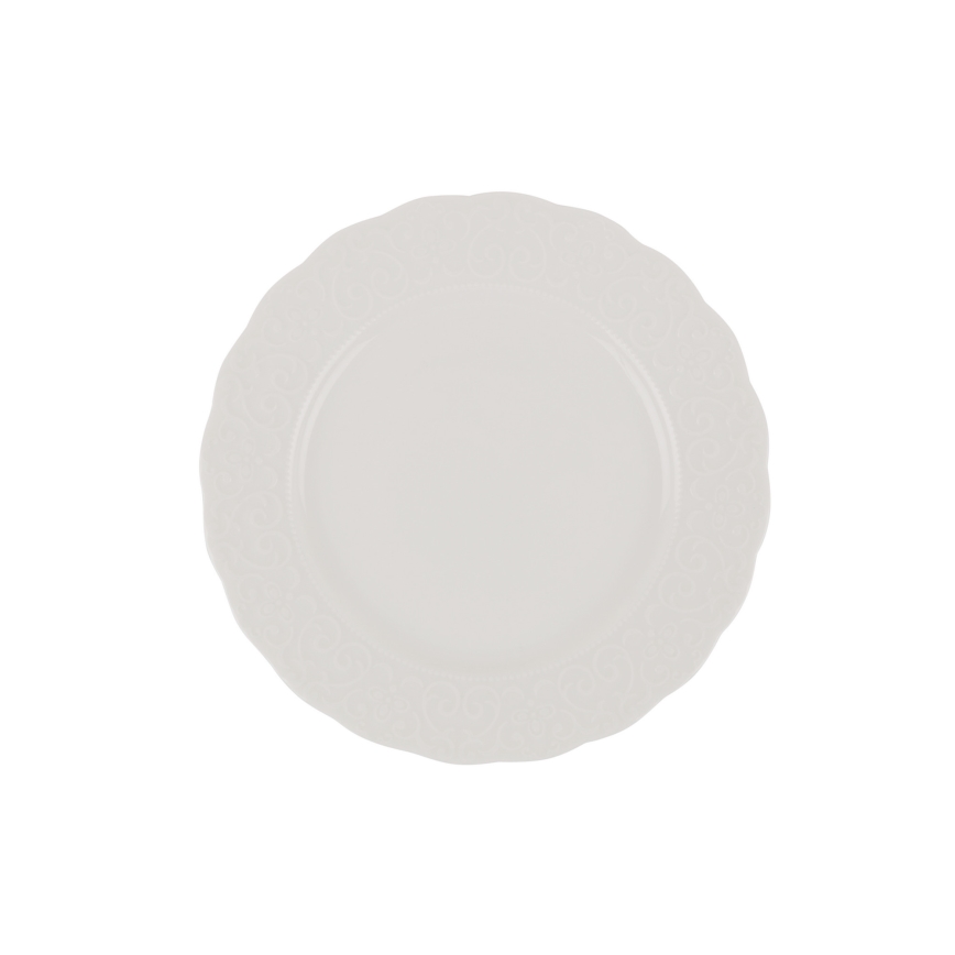 24-piece white porcelain dinnerware set