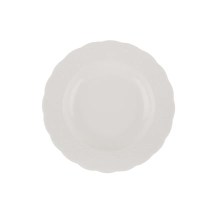 24-piece white porcelain dinnerware set
