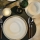 24-piece White Porcelain Dinnerware Set