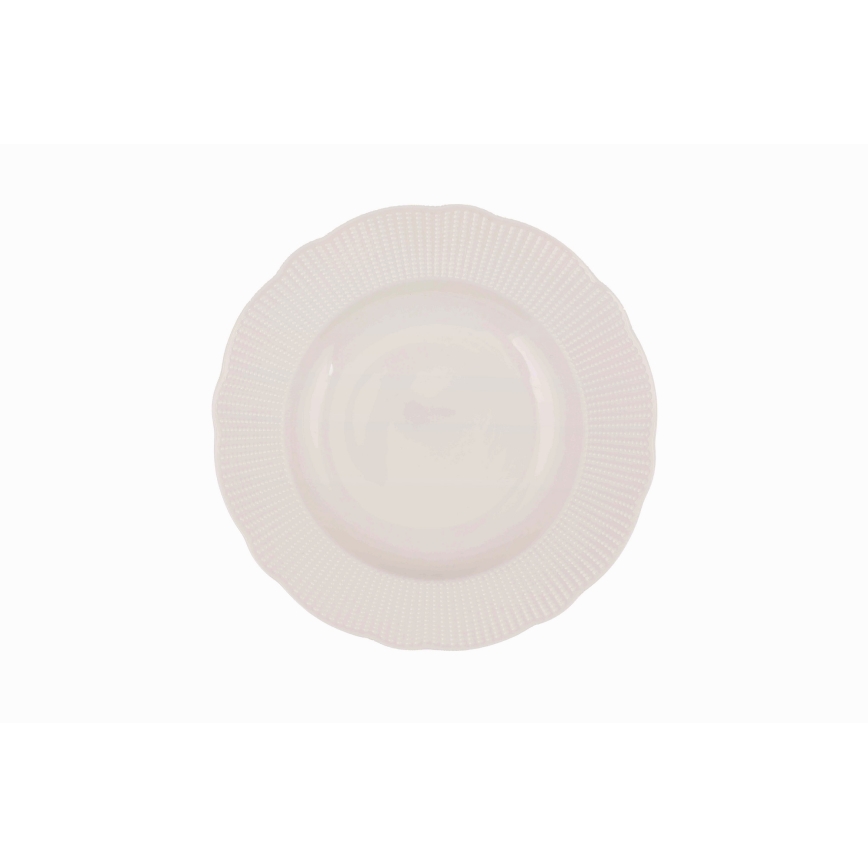 24-piece white porcelain dinnerware set