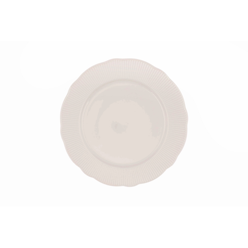 24-piece white porcelain dinnerware set