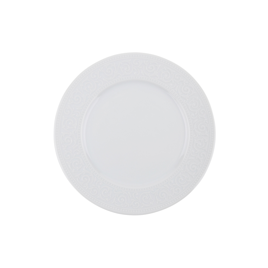 24-piece white porcelain dinnerware set
