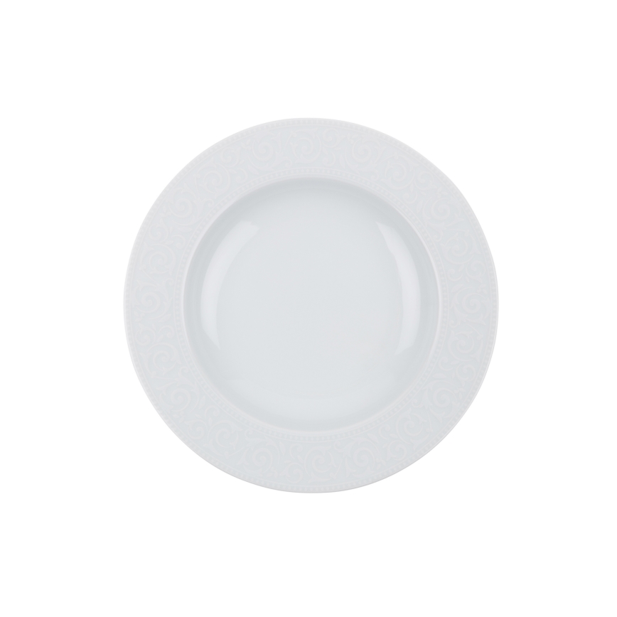 24-piece white porcelain dinnerware set