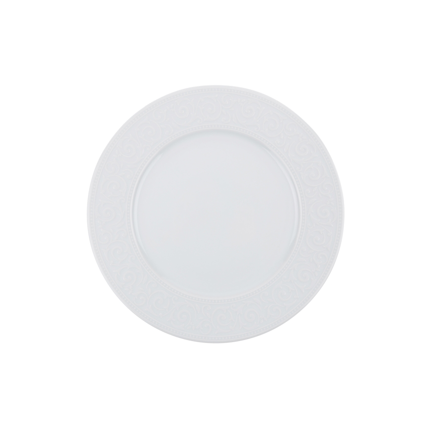 24-piece white porcelain dinnerware set