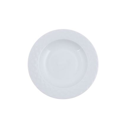 24-piece white porcelain dinnerware set