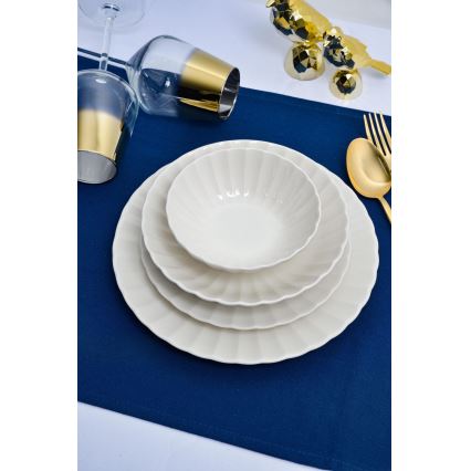24-piece white porcelain dinnerware set