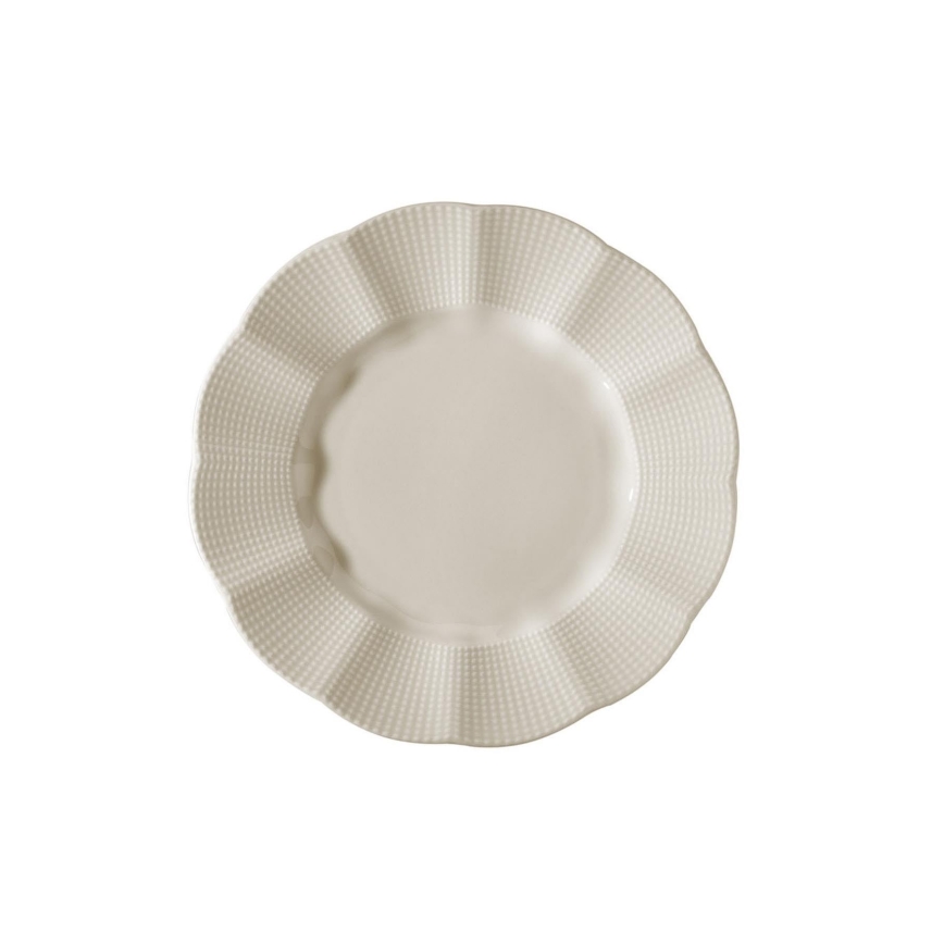 26-piece White Porcelain Dinner Set
