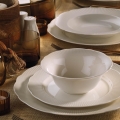 26-piece white porcelain dinnerware set