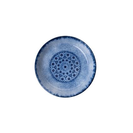 27-piece blue porcelain dinner set