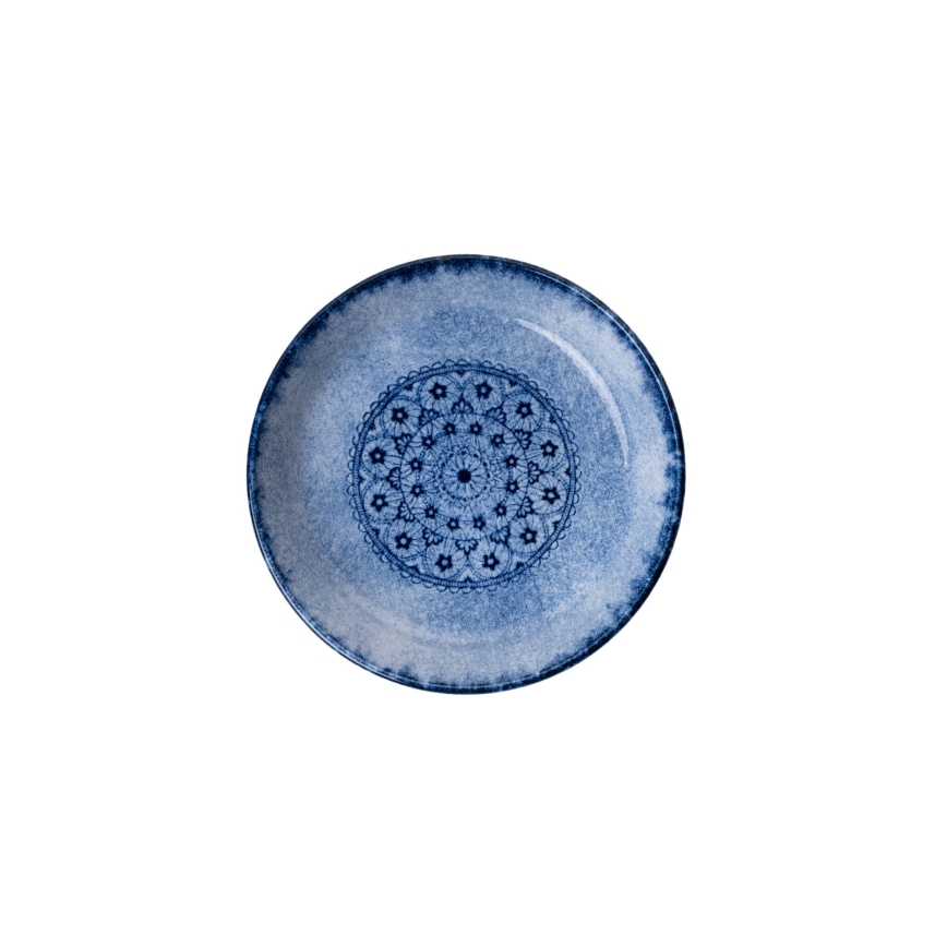27-piece blue porcelain dinner set