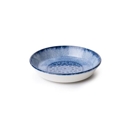 27-piece blue porcelain dinner set