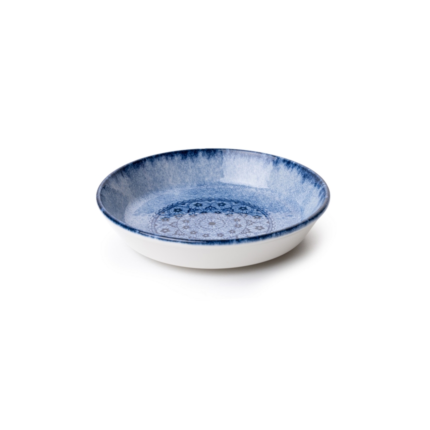 27-piece blue porcelain dinner set