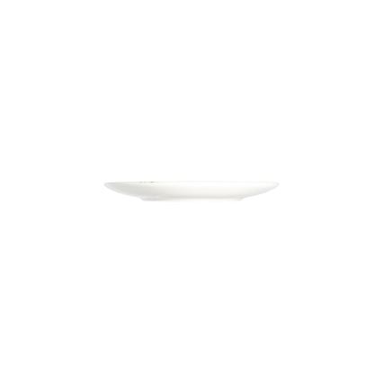 27-piece porcelain dinnerware set, white and brown