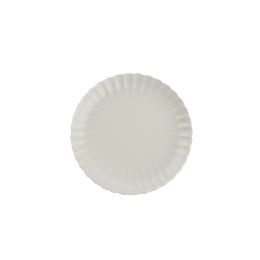 27-piece white porcelain dinnerware set