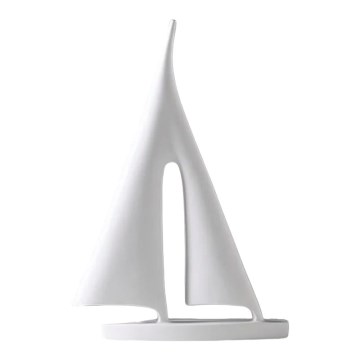 28 cm resin table decoration — white