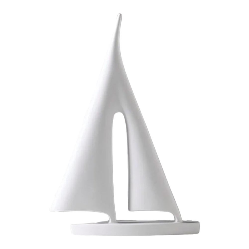 28 cm resin table decoration — white