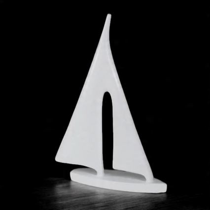 28 cm resin table decoration — white