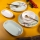 29-piece multicolored porcelain dinner set