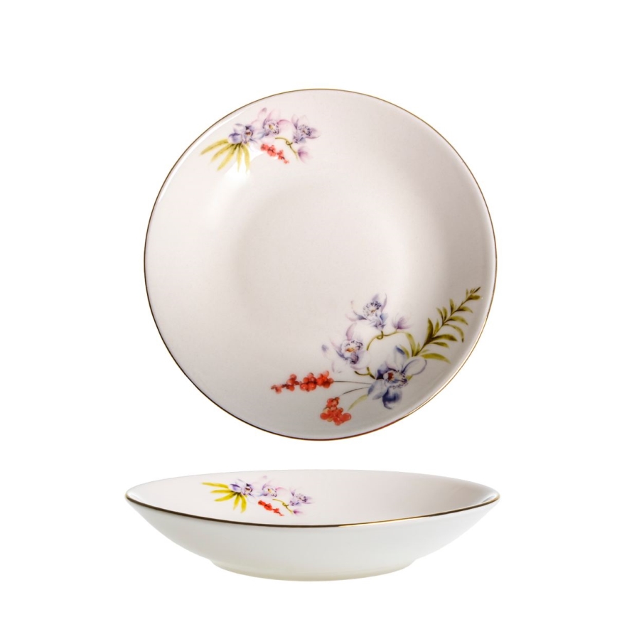 29-piece multicolored porcelain dinner set