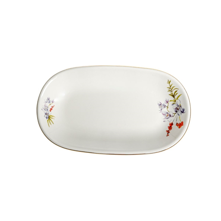 29-piece multicolored porcelain dinner set