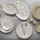 29-piece porcelain dining set in brown and green