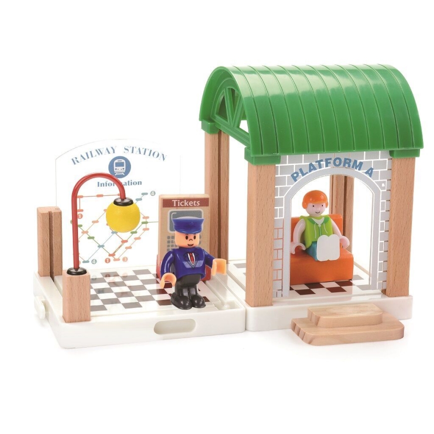 2Kids Toys - 200-Piece City & Village Train Set