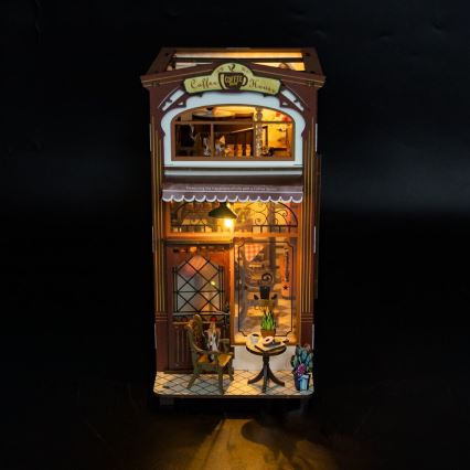 2Kids Toys - 3D puzzle LED Bookstop Cafe 2xAAA