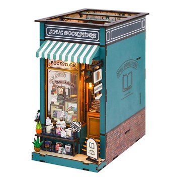 2Kids Toys - 3D puzzle LED Bookstop Soul bookstore 2xAAA