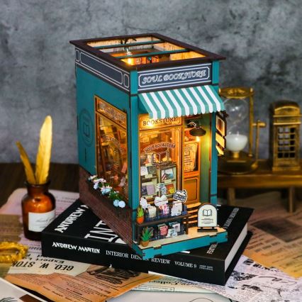 2Kids Toys - 3D puzzle LED Bookstop Soul bookstore 2xAAA