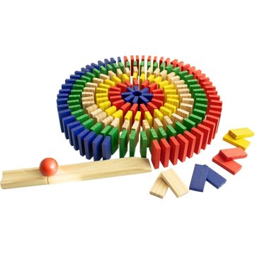 2Kids Toys - 800-piece Colorful Wooden Domino Set