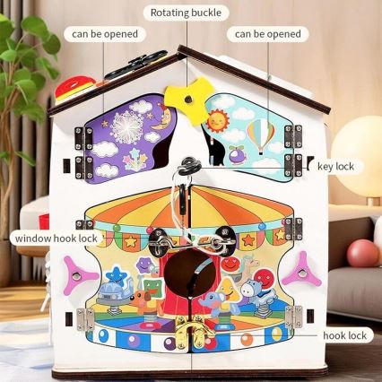 2Kids Toys - Activity Board Playhouse White