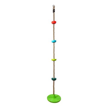 2Kids Toys - Children's climbing rope with discs mix of colors